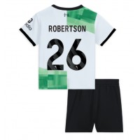 Fotballdrakt Barn Liverpool Andrew Robertson #26 Bortedraktsett 2023-24 Kortermet (+ Korte bukser)